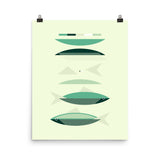 Deconstructed Fish (Green)
