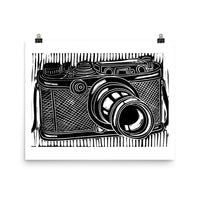 Camera Linocut