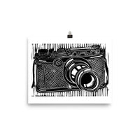 Camera Linocut